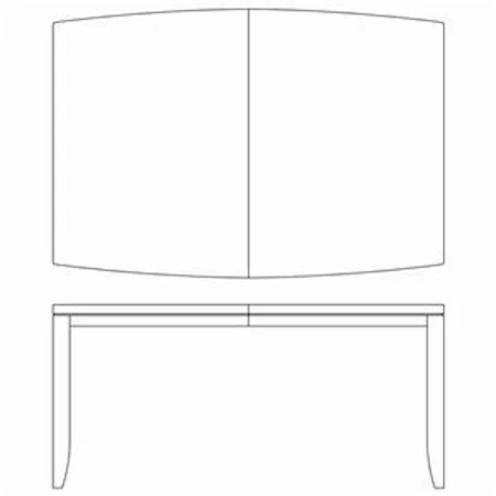 Rectangular Leg Formal Dining Table